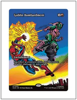 1x Goblin Bombardment, Borderless Art, Magic the Gathering MTG NM - Image 1
