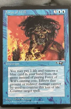 Magic The Gathering Force Of Will Alliances Lightly Played MTG - Image 3