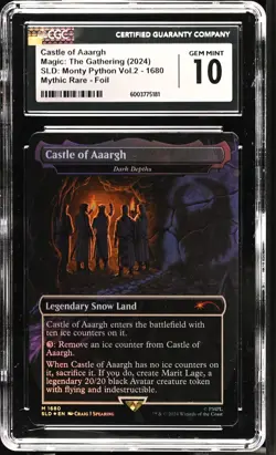 DARK DEPTHS Secret Lair Castle of Aaargh - Foil Mythic CGC 10 MTG [Nostalgium] - Image 1