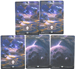 SWAMP X4 RARE BORDERLESS MTG MAGIC UNFINITY C-4 PRISTINE - Image 1
