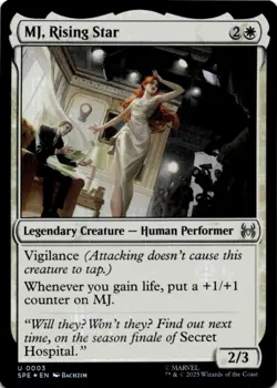 MTG MJ, Rising Star Foil NM Marvel's Spider-Man: Eternal-Legal Magic - Image 1