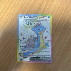 Pokemon TCG Lapras EX Full Art Stellar Crown Card 158/142 NM Condition - Image 1