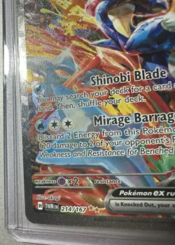 2024 POKEMON GRENINJA EX TWILIGHT MASQUERADE SPECIAL ILLUSTRATION #214/167! MINT - Image 5