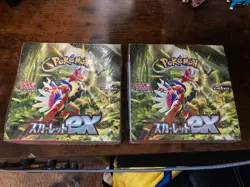2 Japanese Pokemon TCG Scarlet EX Booster Boxes SV1 4521329373515 - Image 1