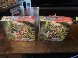 2 Japanese Pokemon TCG Scarlet EX Booster Boxes SV1 4521329373515 - Image 3