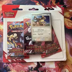 Pokemon TCG: Destined Rivals Kangaskhan 3-Pack Blister IN HAND SHIPS TODAY - Image 1