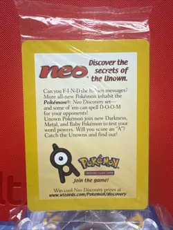 SEALED Entei WotC Black Star Promo 34 Holo Pokemon TCG - Image 2