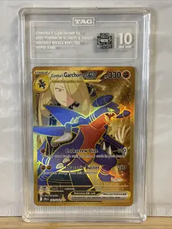 Pokemon TCG Destined Rivals Cynthia's Garchomp EX 241/182 Tag 10 💎💎💎 - Image 1