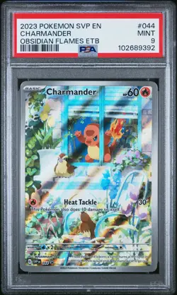 2023 POKEMON SVP EN-SV BLACK STAR PROMO #044 CHARMANDER PSA 9 - Image 1