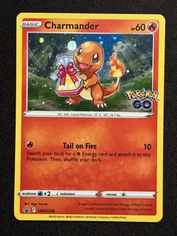 Charmander Cosmos holo Promo Pokemon Go Pokemon SWSH232 Sword & Shield Holo NM - Image 1