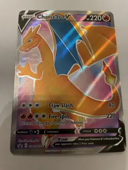 Pokemon TCG Charizard V Sword & Shield SWSH050 Full Art - Image 1