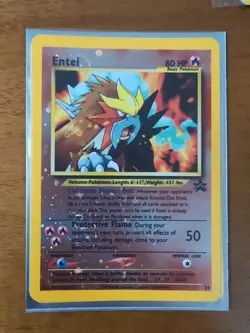 SEALED Entei - 34 Black Star - Movie Promo Reverse Holo - Neo - 2001 Pokemon - Image 4