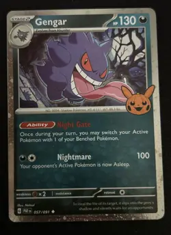 2024 Pokemon TCG Trick or Trade Gengar Cosmos Holo 057/091 NM - Image 1