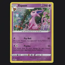 Espeon SWSH174 Fusion Strike Cosmos Holo Black Star Promo Pokemon TCG NM 🔥 - Image 1