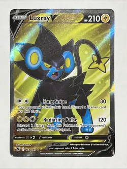 Pokemon TCG Luxray V 168/189 Sword & Shield Astral Radiance Full Art Rare - Image 1