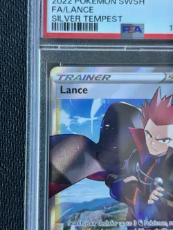 PSA 10 Lance 192 Full Art Trainer SWSH Silver Tempest Pokemon 2022 Graded - Image 3