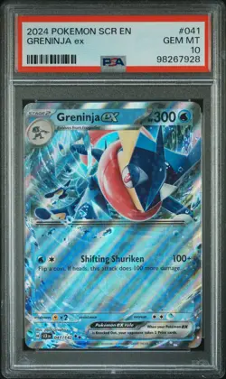 2024 POKEMON SCR EN-STELLAR CROWN #041 GRENINJA EX PSA 10 - Image 1