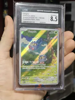 2023 Pokemon Scarlet And Violet 151 Tangela Art Rare Holo #178 CGC 8.5 - Image 1