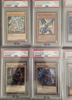 Yu-Gi-Oh Slabs for Sale Lot of 10 ( Blue-Eyes White Dragon & Dark Magician) - Image 2