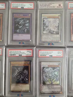 Yu-Gi-Oh Slabs for Sale Lot of 10 ( Blue-Eyes White Dragon & Dark Magician) - Image 3
