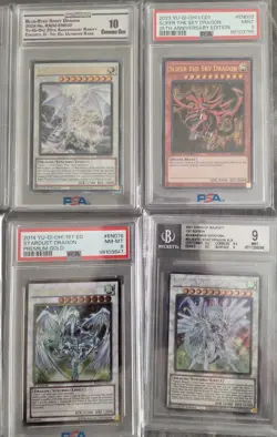 Yu-Gi-Oh Slabs for Sale Lot of 10 ( Blue-Eyes White Dragon & Dark Magician) - Image 4
