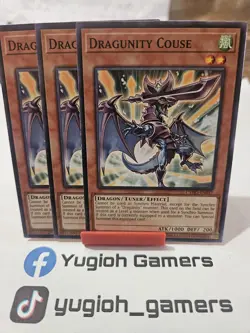 Yu-Gi-Oh Dragunity Couse X3 CYHO 1st Edition Common Light Played - Image 1