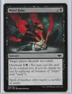MTG Mind Rake Modern Horizons (MH1) Common Magic Card #096/254 Unplayed - Image 1