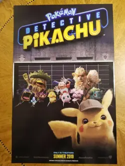 Pokemon Detective Pikachu POSTER + SM200 SNUBBULL Holo Sealed Exclusive TCG Card - Image 4