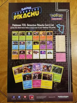 Pokemon Detective Pikachu POSTER + SM200 SNUBBULL Holo Sealed Exclusive TCG Card - Image 5