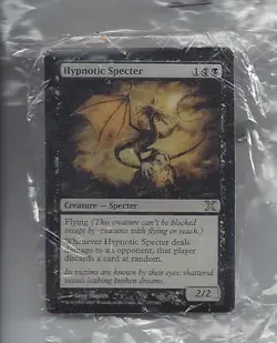 MTG Magic the Gathering Hypnotic Specter Card Pin 2" x 1.25+" - Image 1