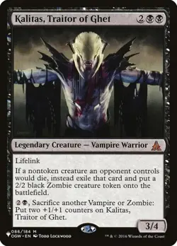Kalitas, Traitor of Ghet - Near Mint MTG The List - Image 1