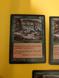 Choke x3 Enchantment Tempest. Old Vintage. Magic the Gathering 3 Card - Image 4