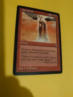 Apocalypse. Rare sorcery Tempest. Old Vintage. Magic the Gathering Card. - Image 4