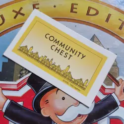 Monopoly Deluxe Edition 1996 Replacement Advance To Go Community Chest Card - Image 2