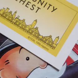 Monopoly Deluxe Edition 1996 Replacement Advance To Go Community Chest Card - Image 3