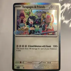 Pokemon Horizons STAMPED Terapagos & Friends Jumbo Promo Card Holo NM - Image 1