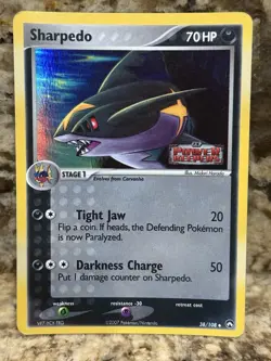 Sharpedo 38/108 Holo Stamped EX Power Keepers 2007 Pokemon Card - Image 1