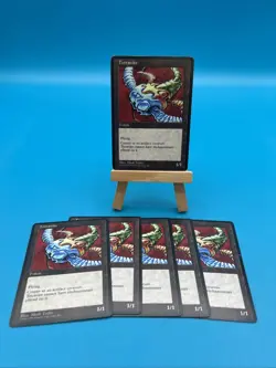 6x Old School MTG Tetravite Tokens Counters Tetravus Custom Event Cards - Image 1
