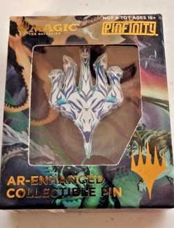 Tarkir Dragonstorm PINFINITY pin Ugin AR enhanced SEALED Magic - Image 1