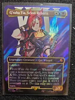 G'raha Tia, Scion Reborn (Borderless) (Surge Foil) Commander: Final Fantasy Foil - Image 1