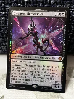 MTG | Gwenom, Remorseless (0056) [Spiderman] ✨FOIL✨ - Image 1