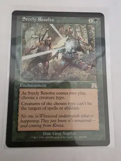 MTG Magic The Gathering Steely Resolve Onslaught Regular - Image 1