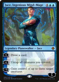 Jace, Ingenious Mind-Mage Foil - Ixalan MTG-LP - Image 1