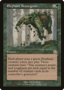 2x Elephant Resurgence Prophecy LP MTG - Image 1