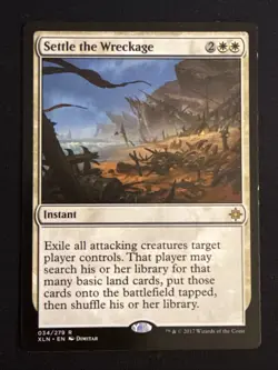 1x Settle the Wreckage (034) Ixalan HP MTG Magic the Gathering x1 MKE - Image 1