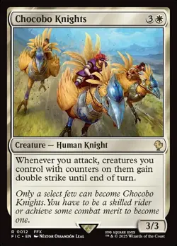 1x - Chocobo Knights - #12 - CMR: FINAL FANTASY - NM MTG - Image 1