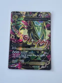 Pokemon TCG Mega M Rayquaza EX Roaring Skies Full Art Card 105/108 - Image 1