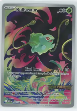 2025 Pokemon Mega Evolution Bulbasaur #133/132 - Image 1
