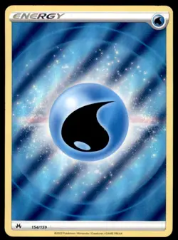 Pokemon TCG Water Energy Sword & Shield - Chilling Reign #231 Texture Full Art - Image 1