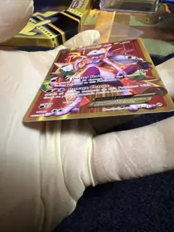 Pokemon Mewtwo EX TCG Full Art Holo Rare Card Breakthrough-Secret 164/162 - Image 3